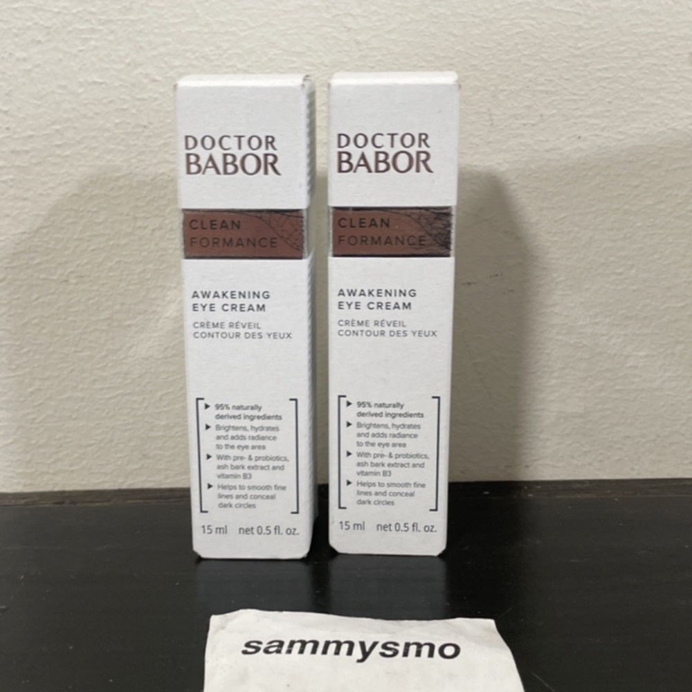 DR. BABOR CLEAN FORMANCE Awakening Eye Cream – 15mL / 0.5fl oz, x2